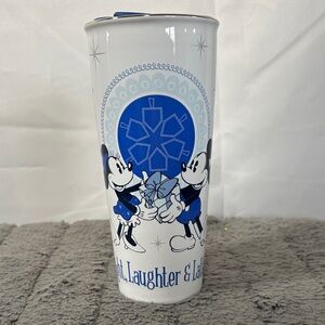 Disney Mickey Minnie Happy Hanukkah Light Laughter and Latkes 14oz Tumbler